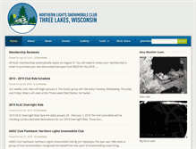 Tablet Screenshot of northernlightsclub.com